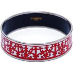 Bracelets en argent Hermès Rouge rouges en plaqué Or seconde main pour femme en promo 