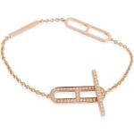 Bracelets Hermès roses en or rose en or rose 18 carats seconde main pour femme 