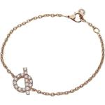 Bracelets Hermès en or rose en or rose 18 carats en diamant seconde main look vintage pour femme 