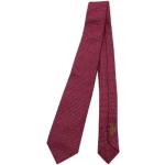 Cravates en soie Hermès rouges à rayures seconde main Tailles uniques look vintage pour homme 