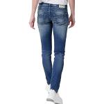 Herrlicher Piper Slim Organic Denim Jeans, Blue Sea L32, 24W régulier Femme