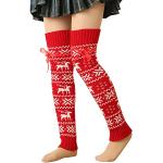 Chaussettes pour fêtes de Noël à rayures en éponge de foot en lot de 12 Tailles uniques style bohème pour femme 