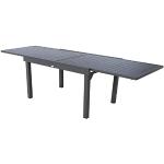 Hespéride Table de Jardin Extensible 10 Personnes Piazza - L. 135/270 cm - Noir Graphite