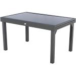 Tables de jardin Hesperide Piazza gris anthracite en aluminium extensibles 10 places 