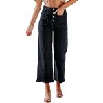 Jeans baggy noirs en coton mélangé stretch Taille XXL rétro pour femme 