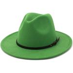 Chapeaux Fedora verts Pays Tailles uniques classiques pour femme 