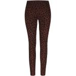 Leggings léopard marron chocolat à effet léopard en polyamide Taille XL pour femme 