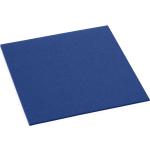 Hey-Sign Set de 4 sets de table carré 40x40cm bleu indigo LxPxH 40x40x0,5cm