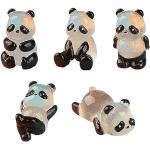 Figurines d'animaux en résine à motif pandas 
