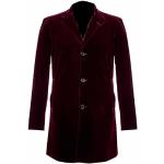 Trenchs longs rouges en velours Doctor Who Taille M look fashion pour homme 