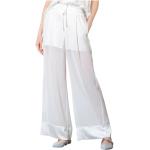 High - Trousers > Wide Trousers - White -
