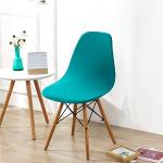 Housses de chaise turquoise à rayures extensibles scandinaves 
