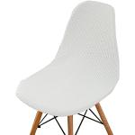 Housses de chaise blanches à rayures extensibles scandinaves 