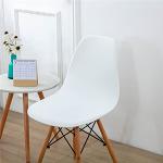 Housses de chaise blanches à rayures en velours extensibles scandinaves en promo 