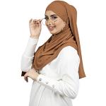 Hijabs camel en lycra Tailles uniques look fashion pour femme 