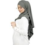 Hijabs gris souris en lycra Tailles uniques look fashion pour femme 