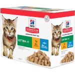 Hill's Science Plan Kitten multipack 12 sachets repas pour chaton poulet et poisson