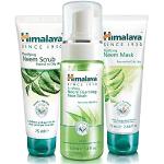 Himalaya Neem Face Wash Foam, Scrub and Mask - Solution naturelle sans savon pour hommes et femmes - Aide à minimiser, contrôler et prévenir l'acné - Lot de 3 (Total Acne Solution Set-Foam)