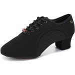 Chaussures de tango Hipposeus noires en daim respirantes Pointure 42 avec un talon entre 3 et 5cm look fashion pour femme 