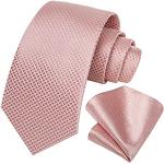 Cravates en soie roses Tailles uniques look fashion pour homme 