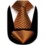 Cravates de mariage orange Tailles uniques look fashion pour homme 