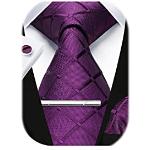 Cravates de mariage violettes Tailles uniques look fashion pour homme 