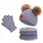 Bonnets en polaire gris en peluche look sportif pour garçon de la boutique en ligne Amazon.fr 