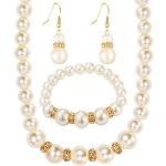 Bracelets de perles en acier à perles look fashion pour femme 