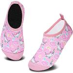 Chaussures de surf roses en caoutchouc à motif licornes Pointure 33 look fashion pour enfant 