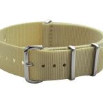 Bracelets de montre gris acier en acier en nylon 