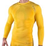 Chemises Ho Soccer jaunes à manches longues à manches longues Taille XL pour homme 