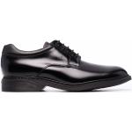 Chaussures Hogan noires en caoutchouc en cuir à bouts en amande à lacets pour homme 