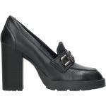 Escarpins Hogan noirs en caoutchouc en cuir Pointure 36,5 avec un talon entre 7 et 9cm look fashion pour femme 