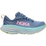 Chaussures de running Hoka Bondi roses en fil filet respirantes Pointure 38 look fashion pour femme en promo 