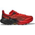 Chaussures de running Hoka Speedgoat rouges en fil filet en gore tex imperméables Pointure 40,5 look fashion pour homme en promo 