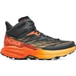 Chaussures de running Hoka Speedgoat orange en fil filet en gore tex imperméables Pointure 44 look fashion pour homme en promo 