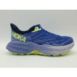 Chaussures de running Hoka Speedgoat bleu indigo en fil filet légères look fashion pour femme 