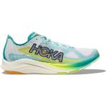 Chaussures de running Hoka blanches en fil filet vegan Pointure 40 pour homme en promo 