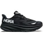 Chaussures de running Hoka Clifton noires en fil filet en gore tex Pointure 42 look fashion pour homme en promo 