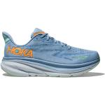 Chaussures de running Hoka Clifton bleues en fil filet légères Pointure 46 pour homme en promo 