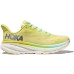 Chaussures de running Hoka Clifton jaunes en fil filet légères Pointure 40 pour femme en promo 