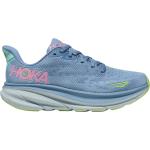 Chaussures de running Hoka Clifton vertes en fil filet Pointure 38 look fashion pour femme en promo 