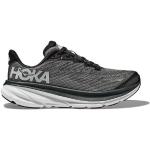 Chaussures de running Hoka Clifton noires en fil filet éco-responsable légères Pointure 36 pour homme en promo 