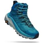 Chaussures de randonnée Hoka bleues en fil filet en gore tex étanches pour homme en promo 