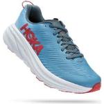 Chaussures de running Hoka bleues en fil filet vegan pour homme en promo 