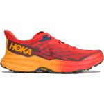 Chaussures de running Hoka Speedgoat rouges en fil filet légères look fashion pour homme 