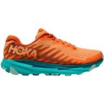 Chaussures de running Hoka orange en fil filet respirantes pour homme en promo 