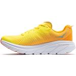 Chaussures de running Hoka jaunes en tissu respirantes Pointure 41 look fashion pour homme 