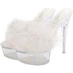 Sandales à talons blanches Pointure 38,5 look fashion pour femme 