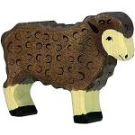 Figurines d'animaux Holztiger en bois à motif moutons 